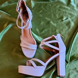 White Platform Heels
